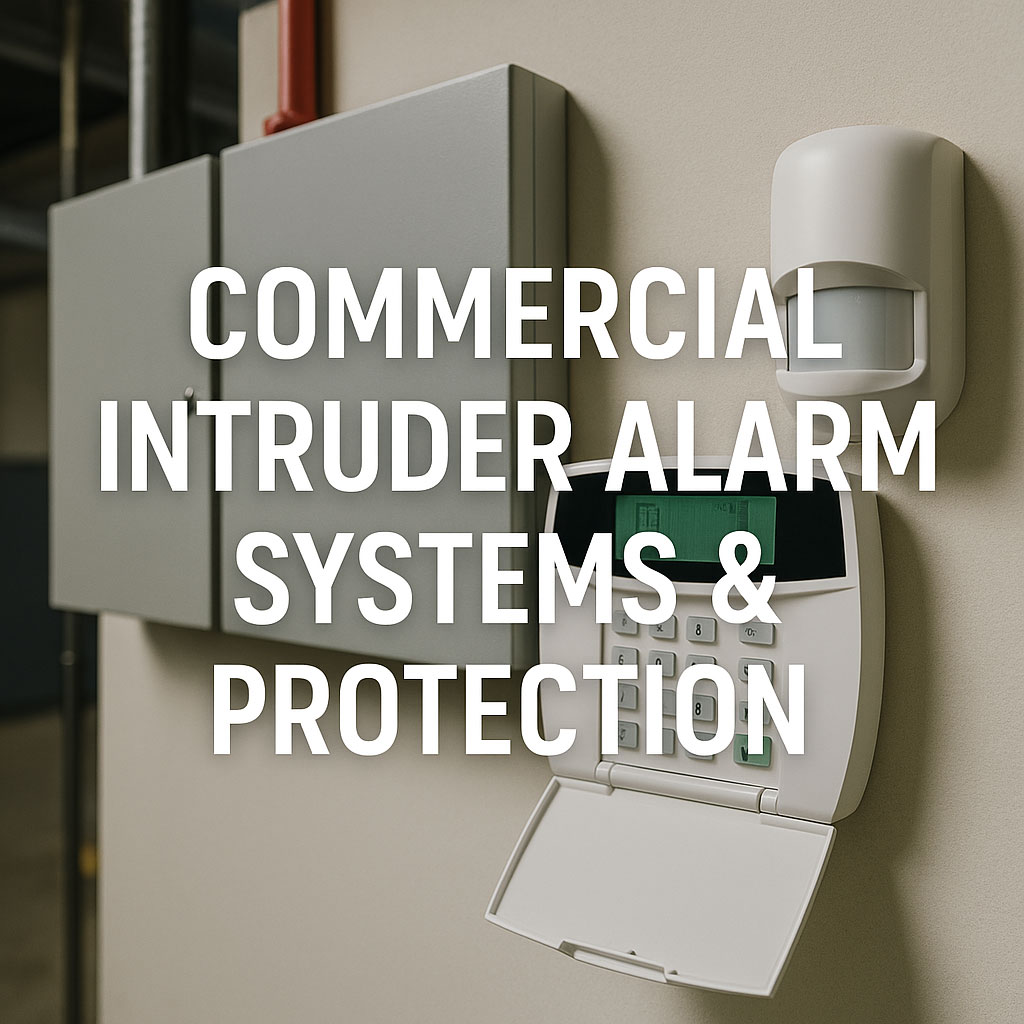 Keypad and sensors for a commercial intruder alarm system